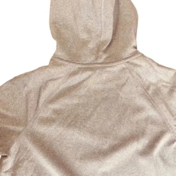 Nike Dri-Fit Women's Gray & Pink Long Sleeve Athletic Pullover Sweatshirt Hoodie - Picture 8 of 10